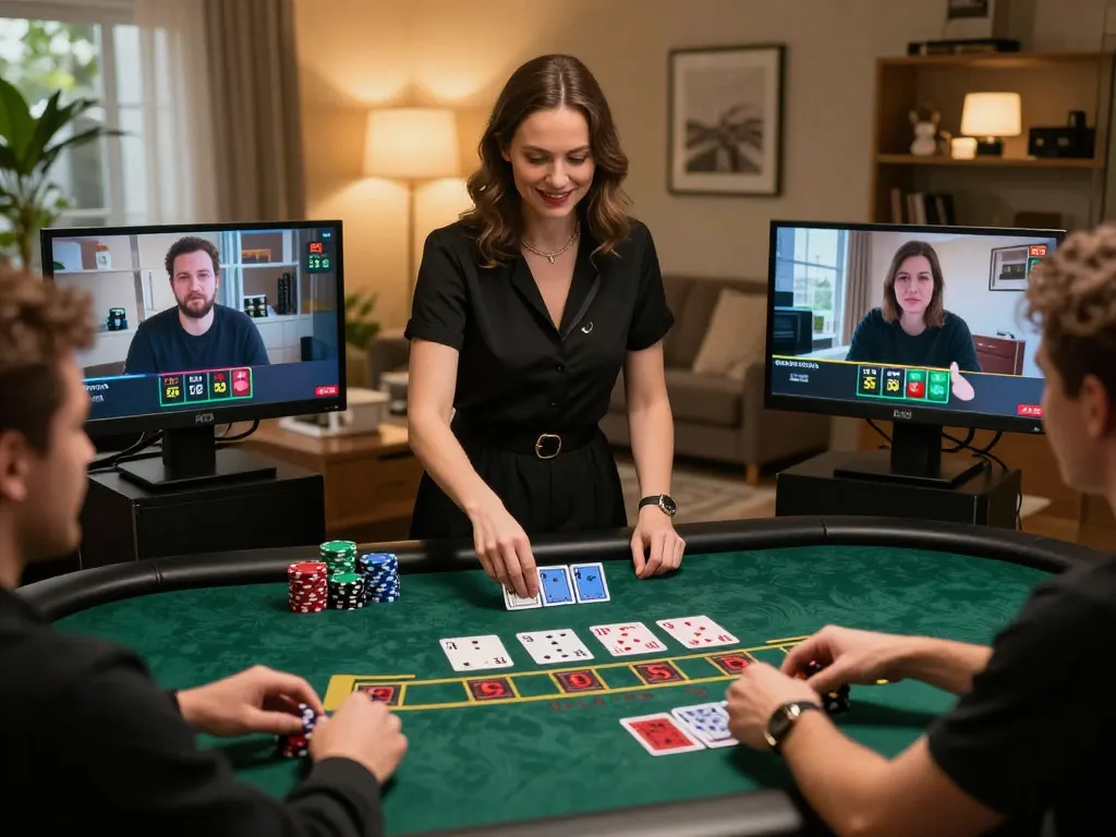 Players engaging in live blackjack at LV88, showcasing an exciting online gaming experience.