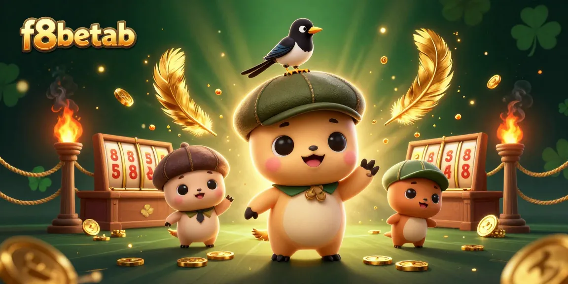 Experience thrilling gameplay with f8betab's casino elements in this vibrant illustrated scene.