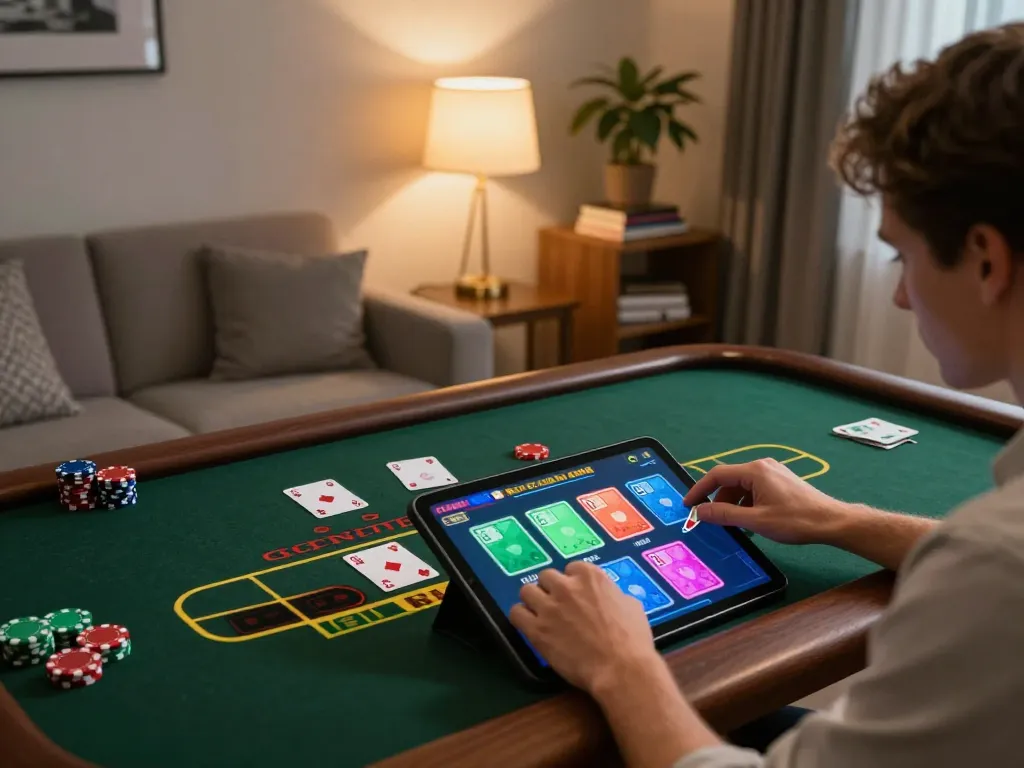 Player enjoying co88 live blackjack at home with dynamic game interface visible