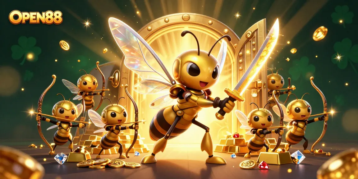 Experience thrilling gameplay at OPEN88 with exclusive treasures and vibrant 3D casino elements.