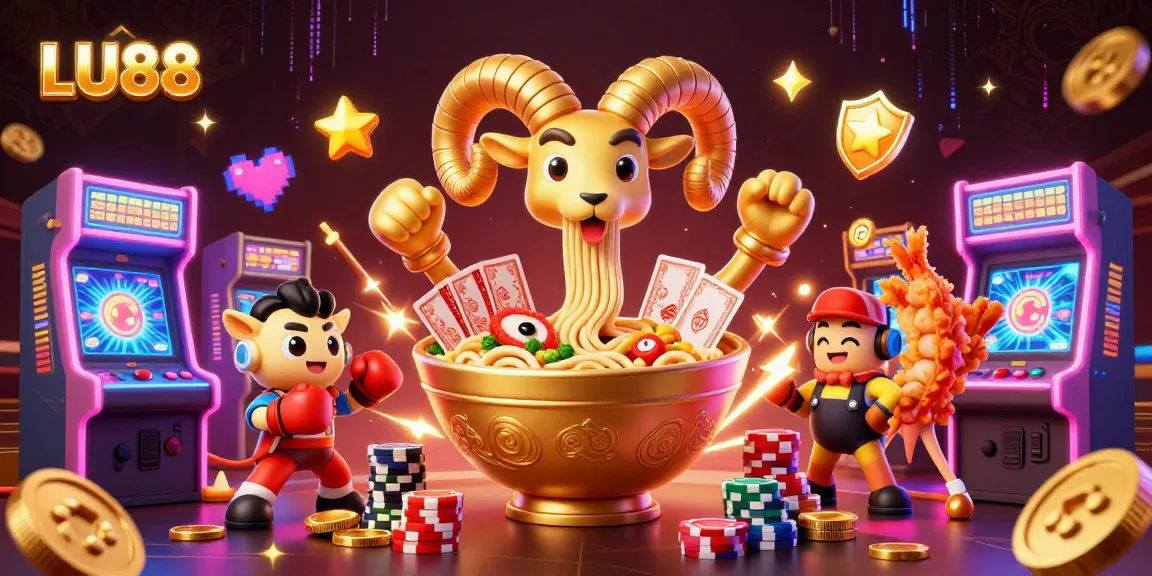 LU88 celebrates thrilling casino action with vibrant characters and lively gaming elements.